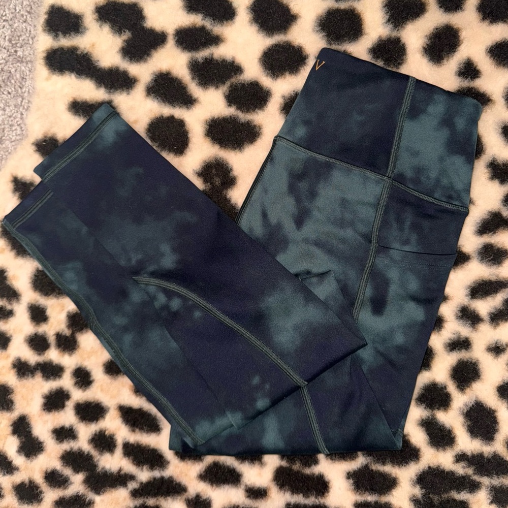 Victoria's Secret Dark Blue Tie-Dye Leggings